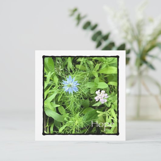 Hoffnung 5,25 x 5,25 Platz Karte (Stehend Vorderseite)