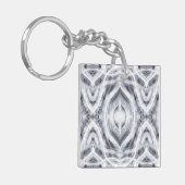 Hoffnung Abstrakt Schwarz-Weiß-Aquarell-Kunst Schlüsselanhänger (Vorderseite links)
