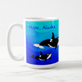 Hoffnung, Alaska Orcas - 15 oz. Combo-Tasse Kaffeetasse