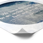 Hoffnung als Ankerposter-Hebräer6:19 Poster (Ecke)
