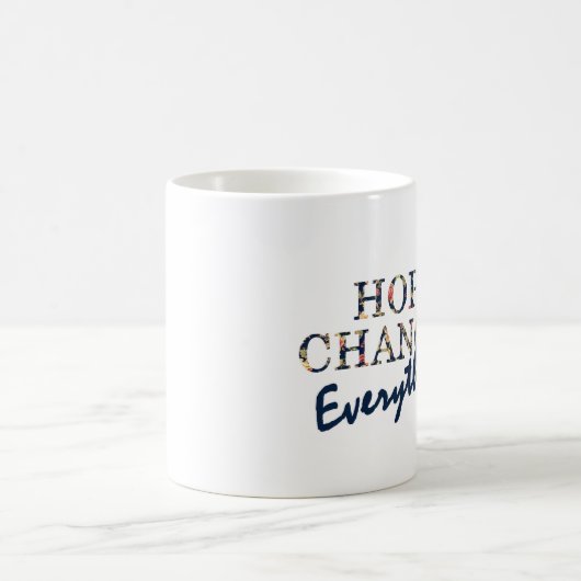 Hoffnung ändert alles kaffeetasse (Mittel)