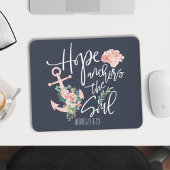 Hoffnung Anker das Soul floral Religious Mousepad