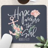 Hoffnung Anker das Soul floral Religious Mousepad
