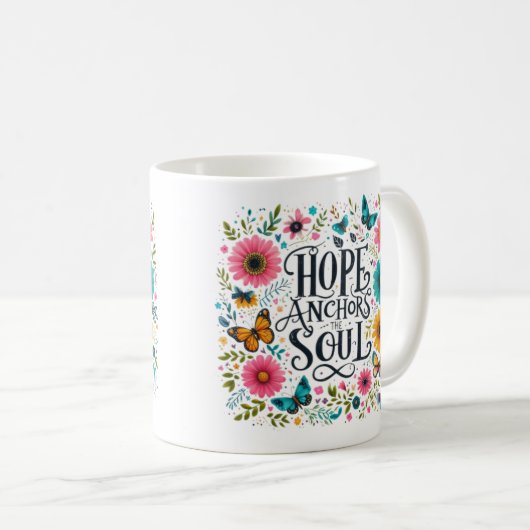 Hoffnung Anker das Soul Kaffeetasse (VorderseiteRechts)