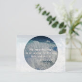 Hoffnung - Ankern inspirierender Postkartenhebräis Postkarte (Stehend Vorderseite)