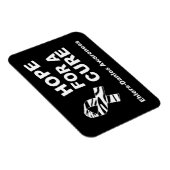 Hoffnung auf ein Heilmittel EDS Zebra Ribbon Flexi Magnet (Rechte Seite)