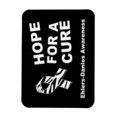 Hoffnung auf ein Heilmittel EDS Zebra Ribbon Flexi Magnet (Vertikal)