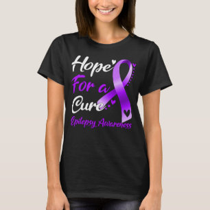 Hoffnung auf ein Heilmittel Epilepsie Bewusstsein T-Shirt