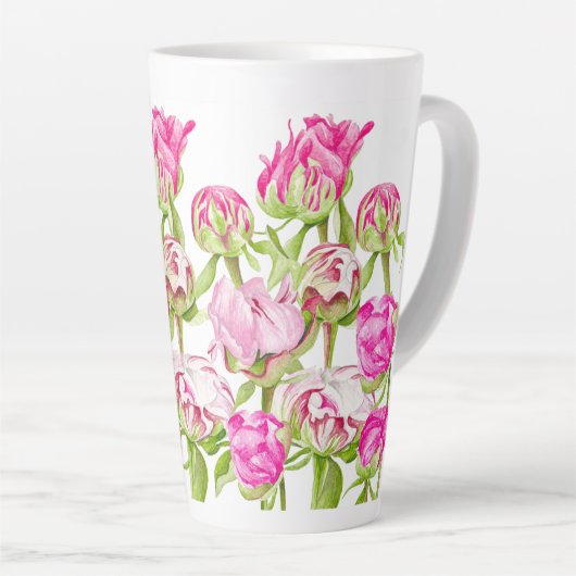 Hoffnung auf eine große Latte-Tasse Milchtasse (Rechte Ecke)