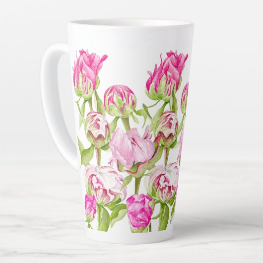 Hoffnung auf eine große Latte-Tasse Milchtasse (Linke Ecke)