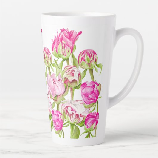 Hoffnung auf eine große Latte-Tasse Milchtasse (Rechts)