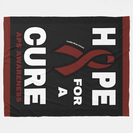 Hoffnung auf eine Heilung...APS Fleecedecke (Vorderseite (Horizontal))