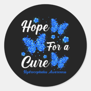 Hoffnung auf eine Heilung des Hydrocephalus Butter Runder Aufkleber