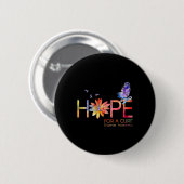 Hoffnung auf eine Heilung Diabetes Bewusstsein Sch Button (Vorne & Hinten)