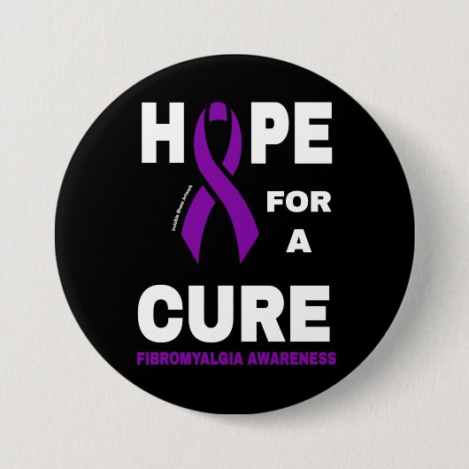 Hoffnung auf eine Heilung... Fibro Button (Vorderseite)