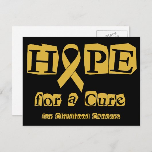 Hoffnung auf eine Heilung - Krebs im Kindesalter G Postkarte (Vorne/Hinten)