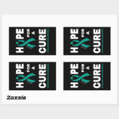 Hoffnung auf eine Heilung... Myasthenia Gravis Rechteckiger Aufkleber (Blatt)