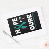 Hoffnung auf eine Heilung... Myasthenia Gravis Rechteckiger Aufkleber (Umschlag)