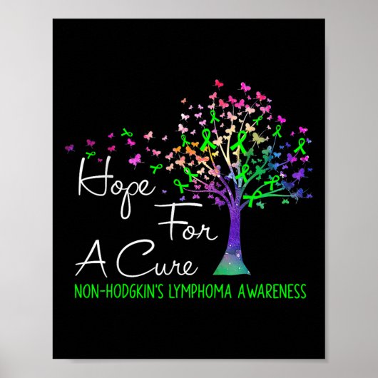 Hoffnung auf eine Heilung Non-hodgkins Lymphom Bew Poster (Vorne)