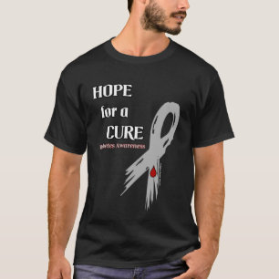 Hoffnung auf eine Heilung/Torn Ribbon...Diabetes-T T-Shirt