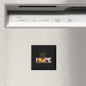 Hoffnung auf eine Welt mit Kinderkrebs Magnet (In Situ (Geschirrspüler))
