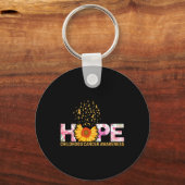 Hoffnung auf eine Welt mit Kinderkrebs Schlüsselanhänger (Vorderseite)