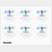 Hoffnung auf harmonisches Rundschreiben Runder Aufkleber (Blatt)