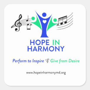 Hoffnung auf Harmony Square Sticker