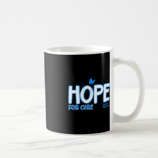 Hoffnung auf Heilung Diabetes Kaffeetasse (Rechts)