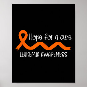 Hoffnung auf Heilung - Leukämie-Bewusstseinsmonat Poster