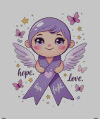 Hoffnung auf Kampf gegen den Bauchspeicheldrüsenkr Hoodie (Saum)