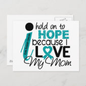 Hoffnung auf Ovarialkarzinom meiner Mama Postkarte (Vorne/Hinten)
