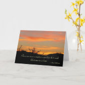 Hoffnung auf Sonnenaufgang - Grußkarte Karte (Gelbe Blume)