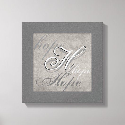 Hoffnung auf Wandgestaltung aus Leinwand (Vorderseite)