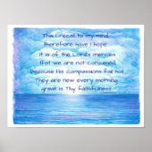 Hoffnung aus den Lamentationen Poster (Vorne)