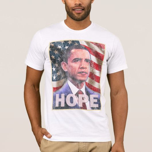 HOFFNUNG - Barack Obama 2008 T-Shirt (Vorderseite)