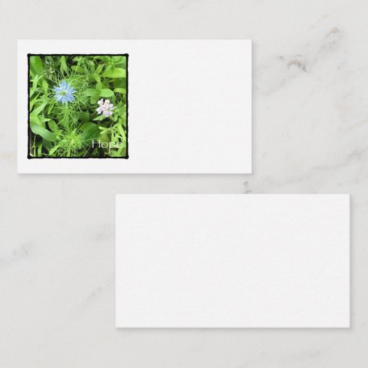 Hoffnung Begleitkarte (Vorne/Hinten)