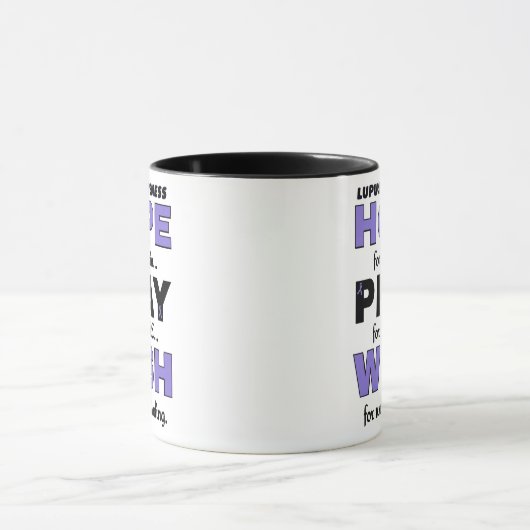 Hoffnung Beten wünscht...Lupus Zwei-Tone-Tasse Tasse (Zentrum)