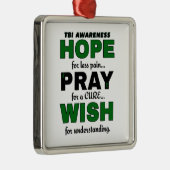 Hoffnung Beten wünscht...TBI Ornament Aus Metall (Rechts)