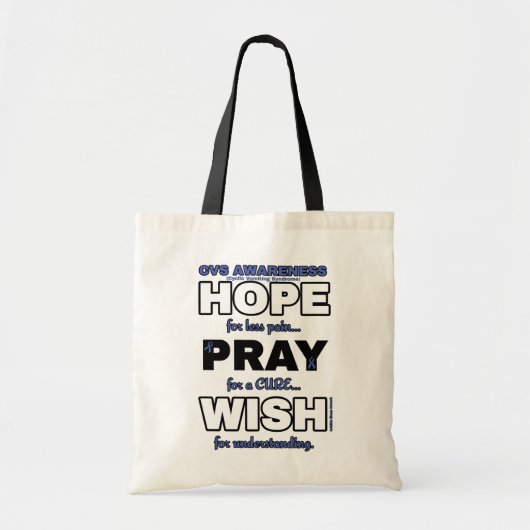 Hoffnung Betet Wish...CVS Tragetasche (Vorne)