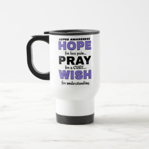 Hoffnung Betet Wish...Lupus Reisebecher
