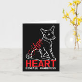 Hoffnung - Bewusstsein für Herzkrankheiten Karte (Gelbe Blume)