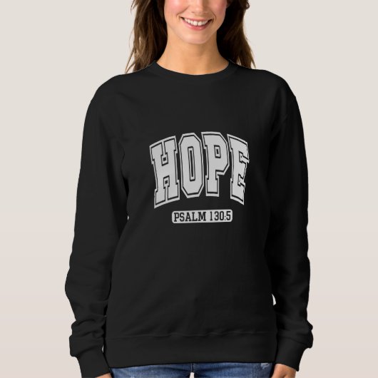 Hoffnung, Bibelverse Sweatshirt (Vorderseite)
