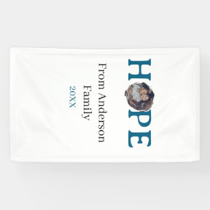 Hoffnung blaue Feiertage fett gedruckte Buchstaben Banner