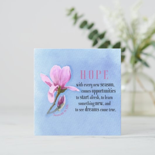 Hoffnung blühen (Stehend Vorderseite)