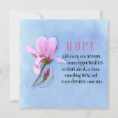 Hoffnung blühen (Vorderseite)