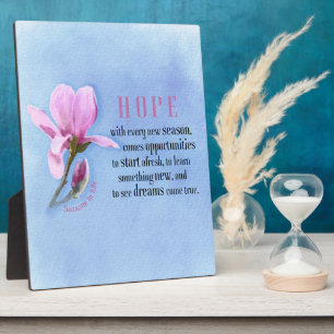 Hoffnung blühen fotoplatte