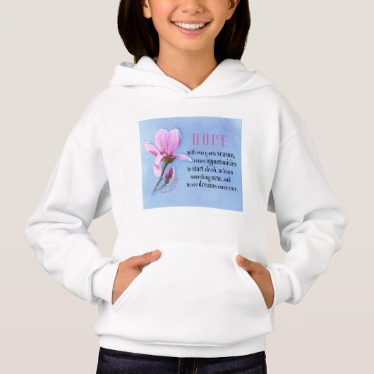 Hoffnung blühen hoodie (Vorderseite)