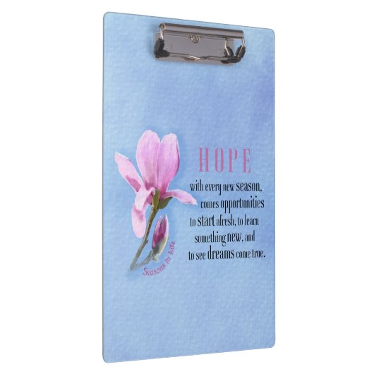 Hoffnung blühen klemmbrett (Rechts)