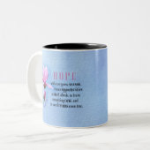 Hoffnung blühen zweifarbige tasse (Vorderseite Links)
